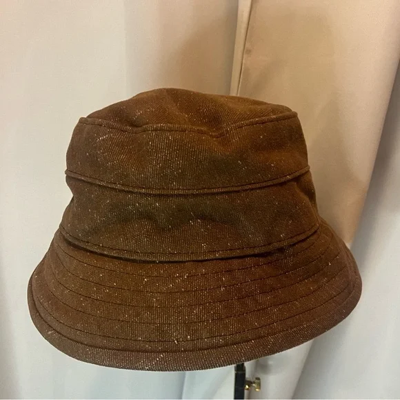 Givenchy Brown Canvas Bucket Hat – Designer Streetwear One Size - Picture 2 of 8